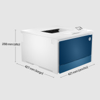IMPRESORA HP LASERJET COLOR PRO 4202DW WIFI DUPLEX BLANCA Y AZUL 4RA88F