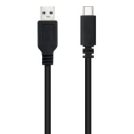 CABLE USB 2.0 3A TIPO USB-CM-AM NEGRO 2.0M NANOCABLE 10.01.2102