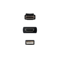 CABLE CONVERSOR HDMI A DP HDMI M-DP H NEGRO 1.8 M NANOCABLE 10.15.4352