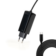 CARGADOR PORTATIL 45W TOOQ GAN USB-C PD CUBICO NEGRO TQLC-USBCGAN90PD-C