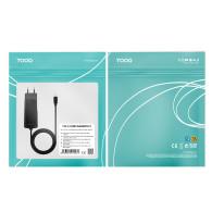 CARGADOR PORTATIL 45W TOOQ GAN USB-C PD CUBICO NEGRO TQLC-USBCGAN90PD-C