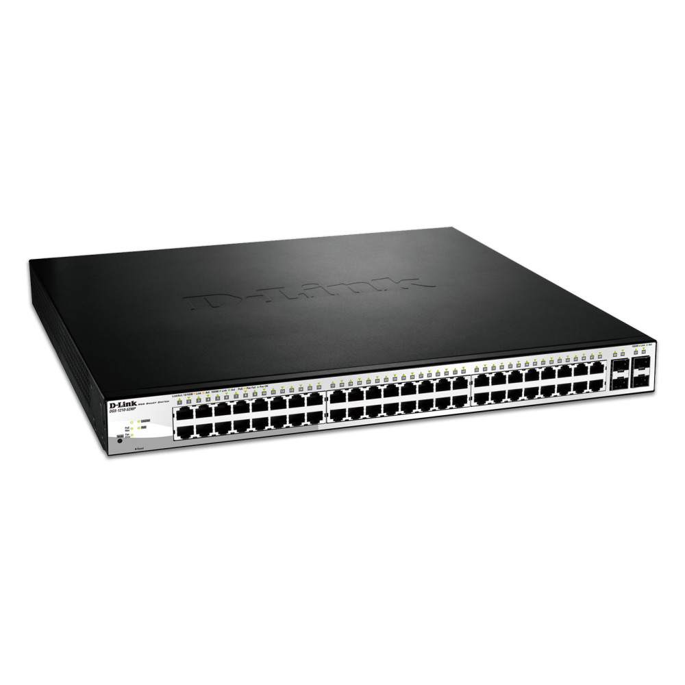 SWITCH D-LINK 52P DGS-1210-52MP E 8P10 100 1000 PoE + 40P 10 100 100 PoE + 4P SFP