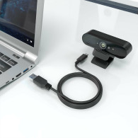 CABLE USB 3.1 GEN2 10GBPS 3A TIPO USB-C M-A M NEGRO 2.0M AISENS A107-0860