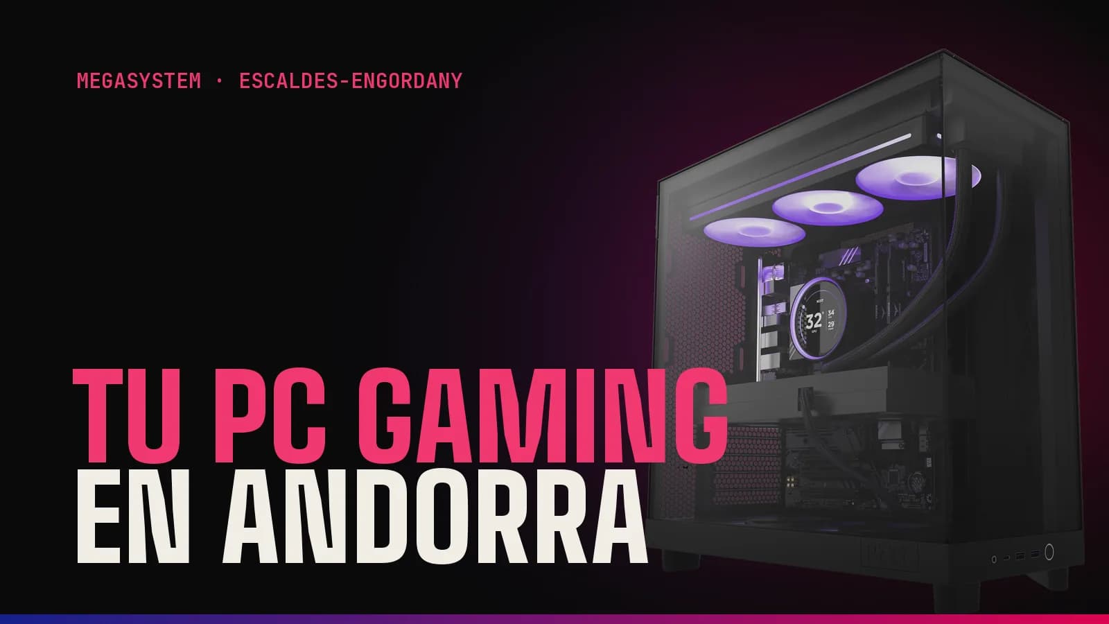 PC gaming muntat a mà en una botiga d'informàtica a Andorra
