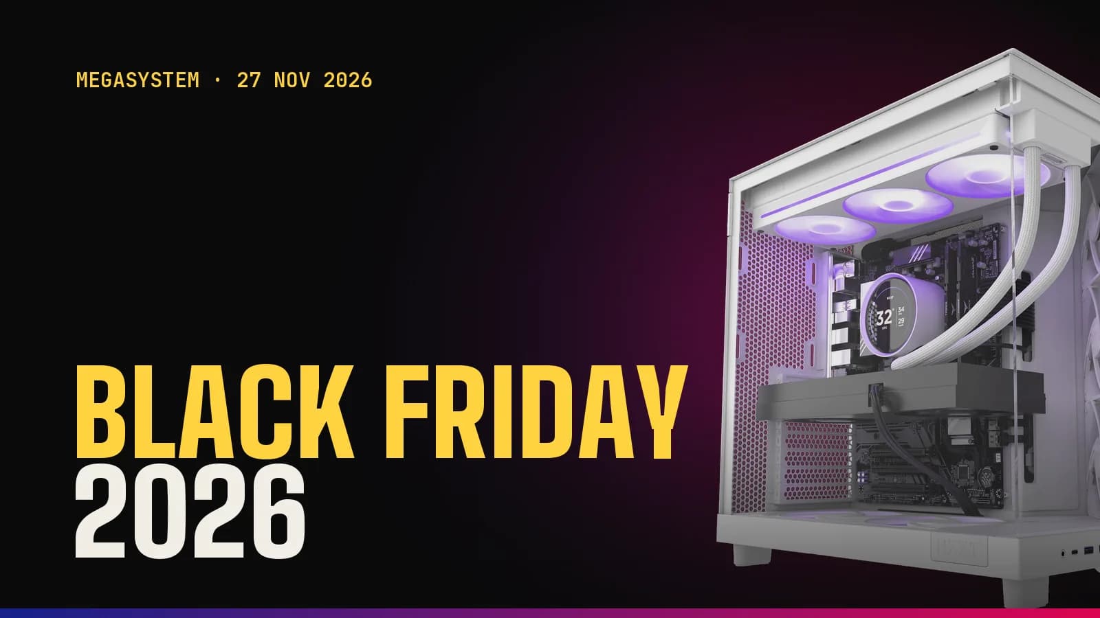 Gaming PC components for Black Friday 2026: graphics card, DDR5 RAM, NVMe SSD, monitor and peripherals